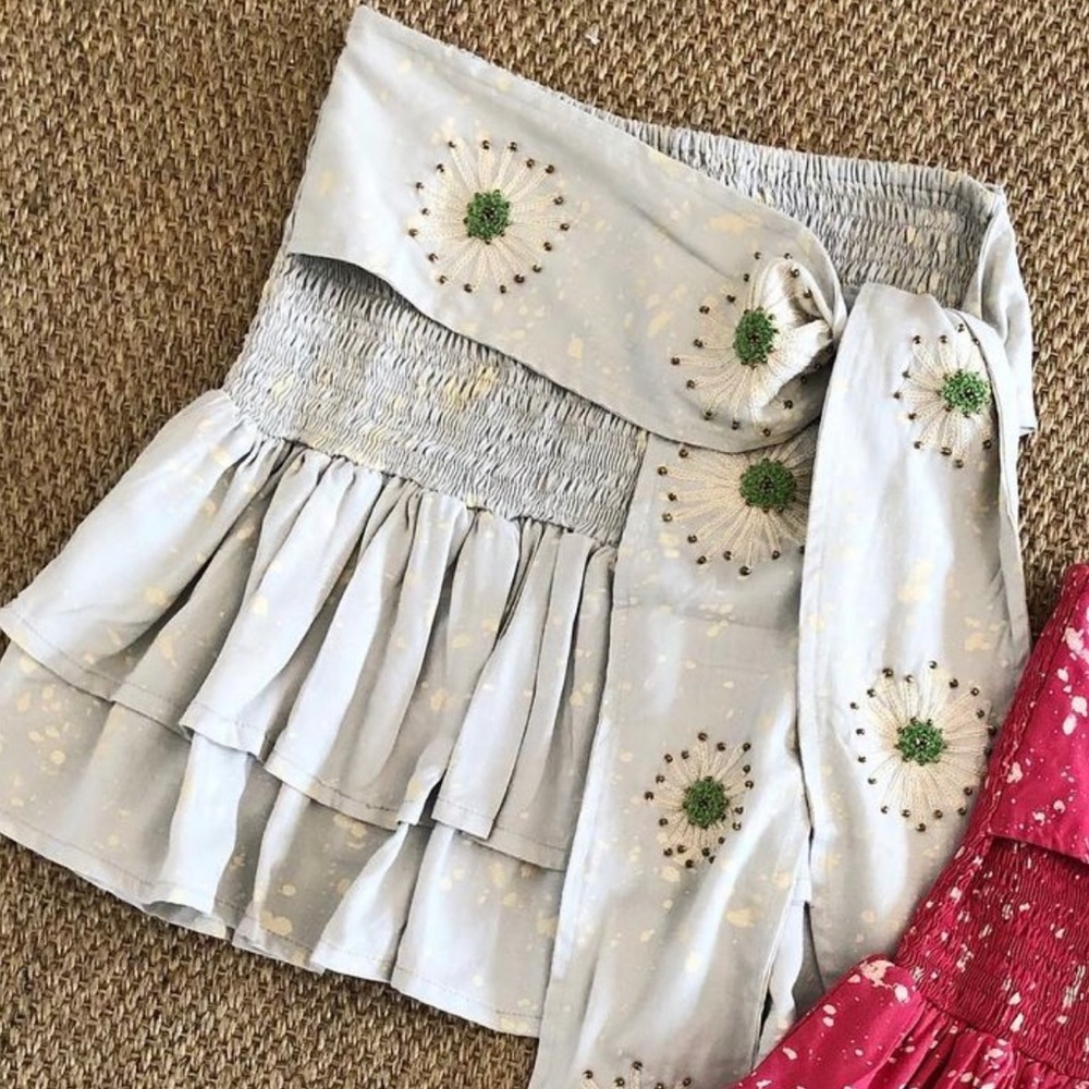 Boheme by Shemo Mini Skirt with front tie